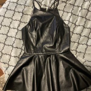 Pleather peplum top!